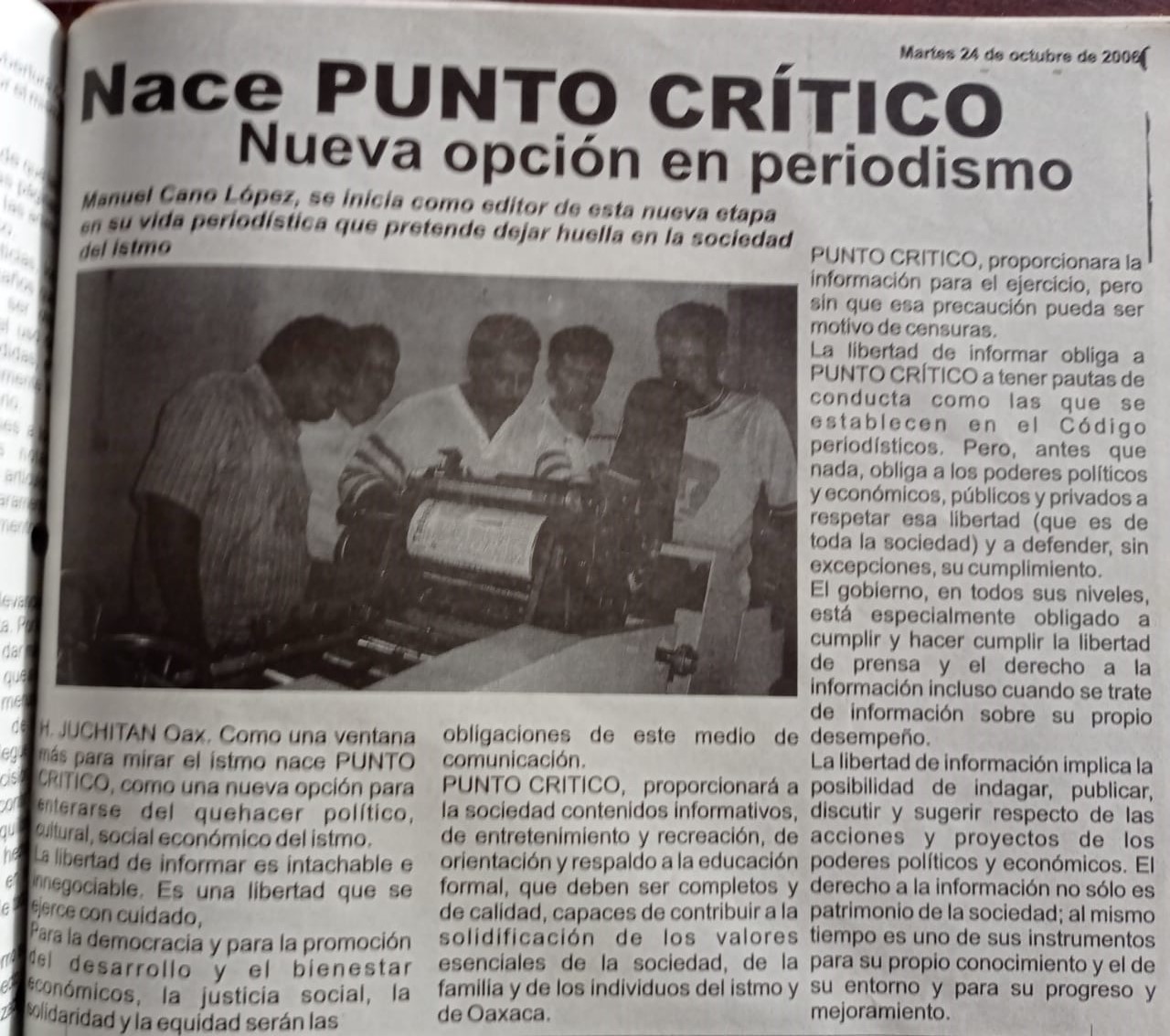 El Diario Punto Crítico cumple 14 años en el quehacer periodístico