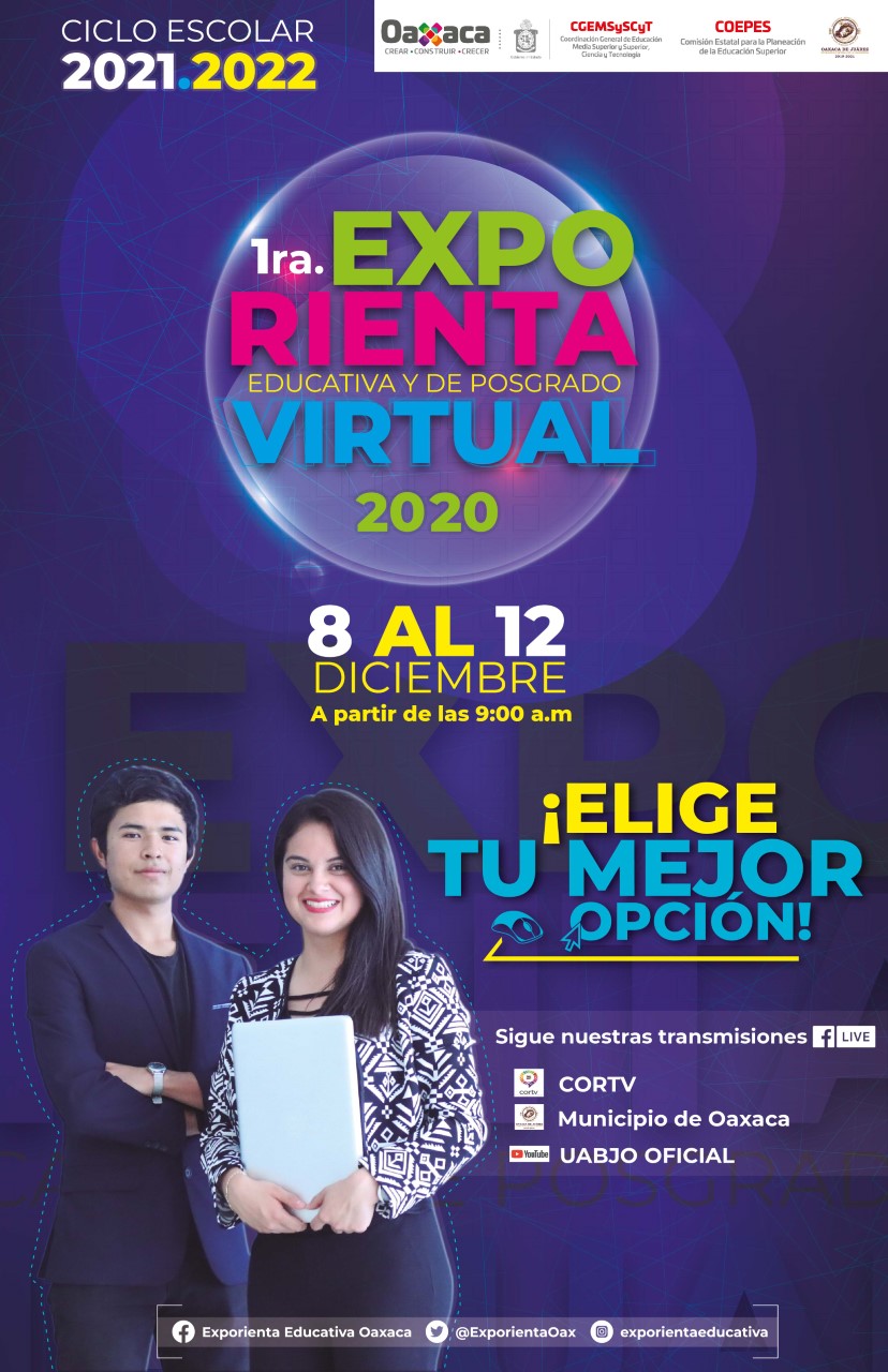 Realizarán primera Exporienta Educativa y  de Posgrado Virtual Ciclo Escolar 2021-2022