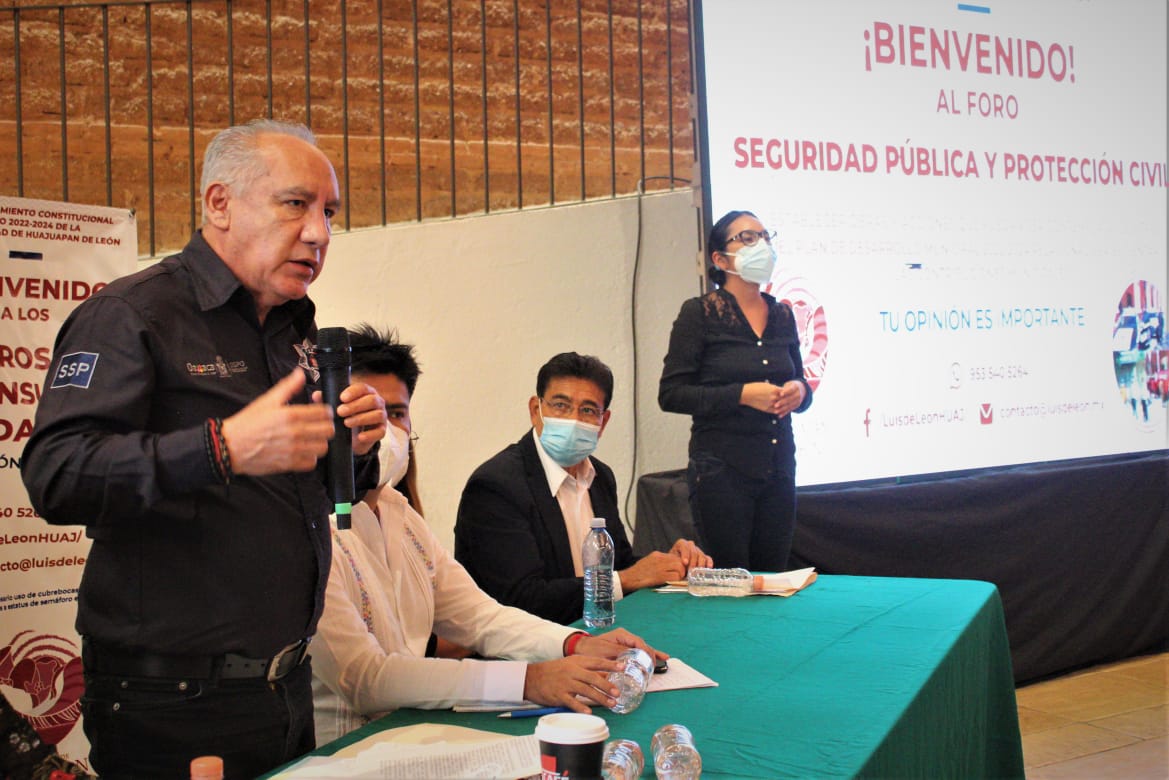 Participa titular de la SSPO en Foro de Seguridad y Protección Civil en Huajuapan de León