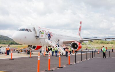 Recibe Huatulco primer vuelo de Air  Canada Vacations de la temporada invernal